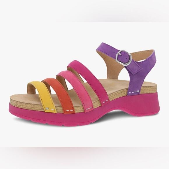Dansko Shoes - Dansko Roxie Strappy Sandals in Multi Color Size 8.5/EU39
